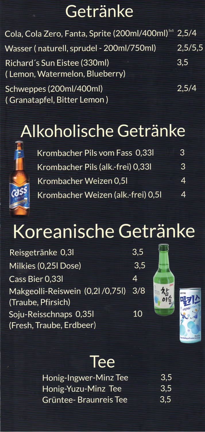 Banchan GmbH menu