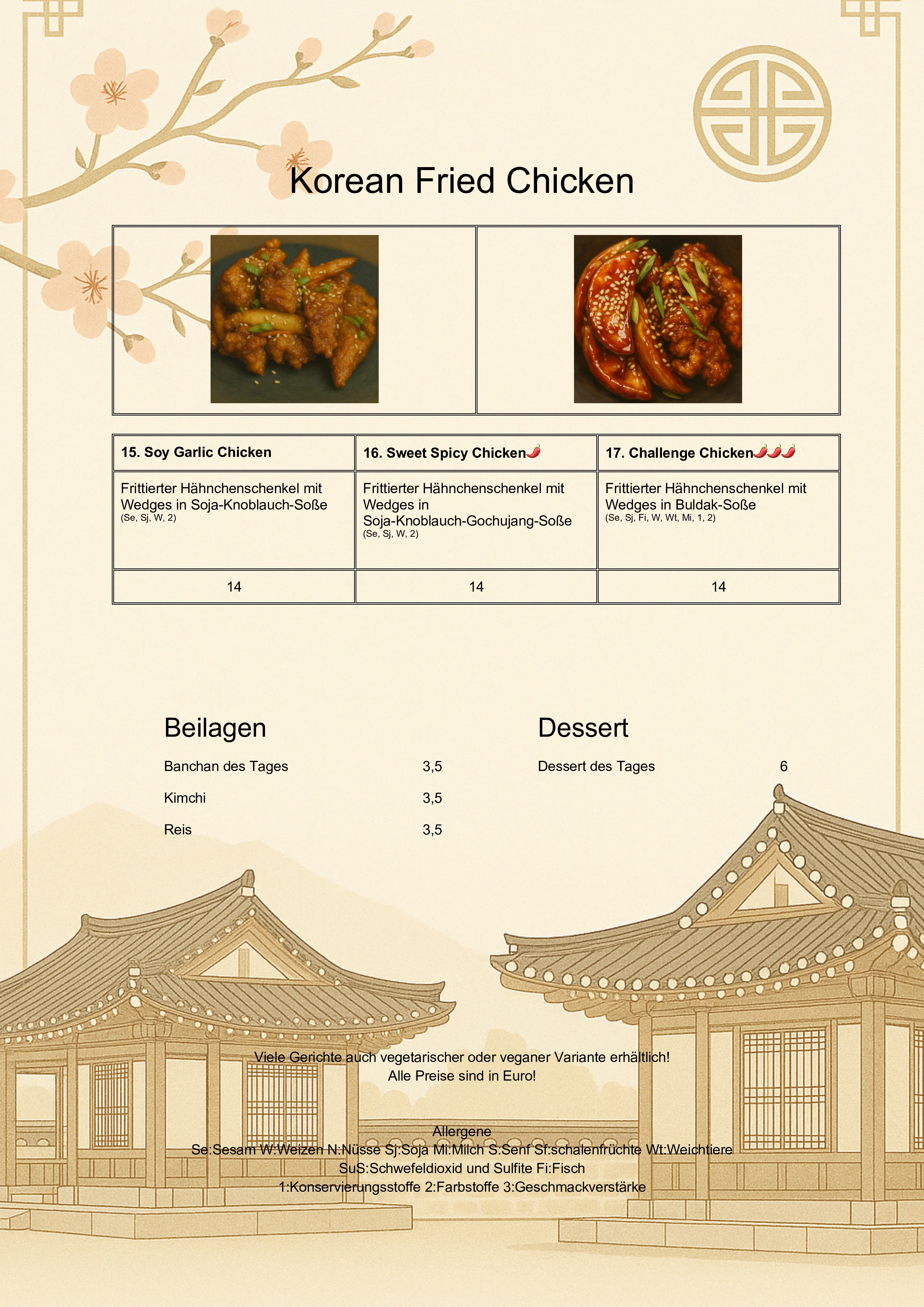 Banchan GmbH menu